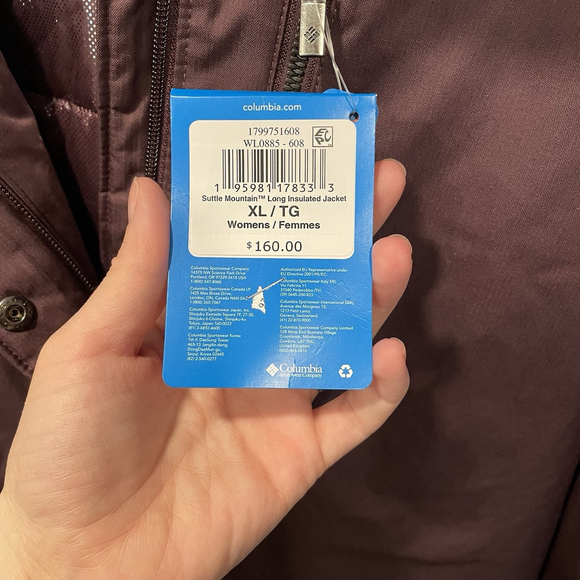 NWT Columbia Women Suttle Mountain Long Insulated Jacket Omni Heat XL - Picture 4 of 9